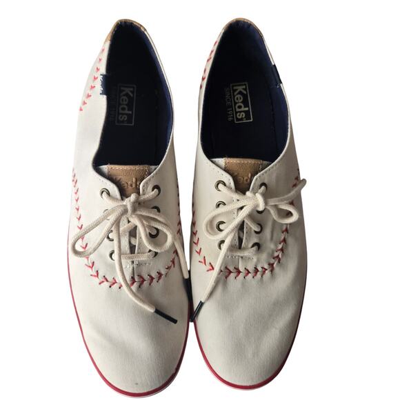 Women's Keds Baseball Vintage Style Low Top Baseball Sneakers Size 11 - Picture 4 of 8